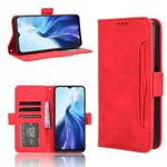 For Oukitel C35 / C36 Skin Feel Calf Texture Card Slots Leather Phone Case(Red)