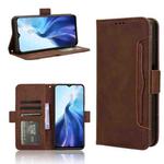 For Oukitel C35 / C36 Skin Feel Calf Texture Card Slots Leather Phone Case(Brown)