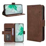 For Oukitel C38 Skin Feel Calf Texture Card Slots Leather Phone Case(Brown)