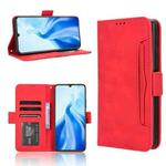 For Oukitel C51 Skin Feel Calf Texture Card Slots Leather Phone Case(Red)