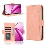 For Oukitel C53 Skin Feel Calf Texture Card Slots Leather Phone Case(Pink)