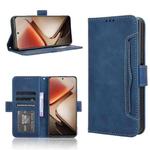 For Oukitel C58 / C58 Pro Skin Feel Calf Texture Card Slots Leather Phone Case(Blue)