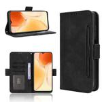 For Oukitel C1 / C1 Pro Skin Feel Calf Texture Card Slots Leather Phone Case(Black)