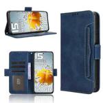 For Oukitel C65 / C65 Pro Skin Feel Calf Texture Card Slots Leather Phone Case(Blue)