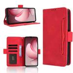 For Oukitel C60 / C60 Pro Skin Feel Calf Texture Card Slots Leather Phone Case(Red)