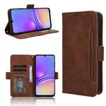 For Samsung Galaxy A05 4G Skin Feel Calf Texture Card Slots Leather Phone Case(Brown)