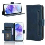 For Samsung Galaxy A55 5G Skin Feel Calf Texture Card Slots Leather Phone Case(Blue)