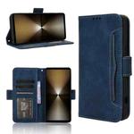 For Sony Xperia 1 VI 2024 Skin Feel Calf Texture Card Slots Leather Phone Case(Blue)