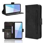 For Sony Xperia 10 VI 2024 Skin Feel Calf Texture Card Slots Leather Phone Case(Black)