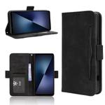 For Sony Xperia 1 VII Skin Feel Calf Texture Card Slots Leather Phone Case(Black)