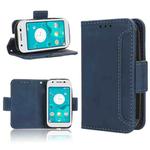 For Sharp Mamorino6 Skin Feel Calf Texture Card Slots Leather Phone Case(Blue)