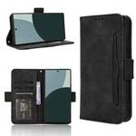 For Sharp Aquos R9 Skin Feel Calf Texture Card Slots Leather Phone Case(Black)