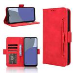 For Sharp Aquos wish4 Skin Feel Calf Texture Card Slots Leather Phone Case(Red)