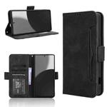 For Sharp Aquos R9 Pro Skin Feel Calf Texture Card Slots Leather Phone Case(Black)