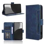 For Sharp Aquos R9 Pro Skin Feel Calf Texture Card Slots Leather Phone Case(Blue)