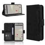 For Sharp Aquos R10 Skin Feel Calf Texture Card Slots Leather Phone Case(Black)