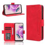 For Xiaomi Redmi Note 12S 4G Skin Feel Calf Texture Card Slots Leather Phone Case(Red)