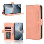 For Xiaomi Redmi K70 / K70 Pro 5G Skin Feel Calf Texture Card Slots Leather Phone Case(Pink)