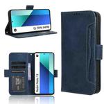 For Xiaomi Redmi Note 13 4G Skin Feel Calf Texture Card Slots Leather Phone Case(Blue)