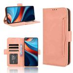 For Xiaomi Poco X6 Neo 5G Skin Feel Calf Texture Card Slots Leather Phone Case(Pink)