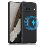 For Google Pixel 8 MagSafe Magnetic Liquid Silicone Phone Case(Black)