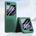 For Samsung Galaxy Z Flip5 Fuel Injection Integrated PC Skin Feel Phone Case(Green)