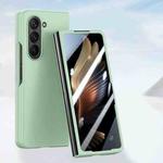 For Samsung Galaxy Z Fold6 Fuel Injection Integrated PC Skin Feel Phone Case(Mint Green)