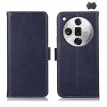 For OPPO Find X7 Crazy Horse Top Layer Cowhide Leather Phone Case(Blue)