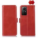 For Xiaomi Redmi Note 12S 4G Crazy Horse Top Layer Cowhide Leather Phone Case(Red)