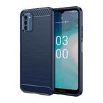 For Nokia C300 Brushed Texture Carbon Fiber TPU Phone Case(Blue)