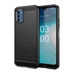 For Nokia C300 Brushed Texture Carbon Fiber TPU Phone Case(Black)