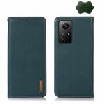 For Xiaomi Redmi Note 12S 4G KHAZNEH Nappa Top Layer Cowhide Leather Phone Case(Green)