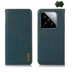 For Xiaomi 14 Pro KHAZNEH Nappa Top Layer Cowhide Leather Phone Case(Green)