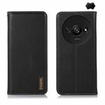 For Xiaomi Redmi A3 KHAZNEH Nappa Top Layer Cowhide Leather Phone Case(Black)