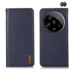 For Xiaomi 14 Ultra KHAZNEH Nappa Top Layer Cowhide Leather Phone Case(Blue)