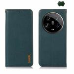 For Xiaomi 14 Ultra KHAZNEH Nappa Top Layer Cowhide Leather Phone Case(Green)
