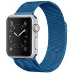 For Apple Watch Series 9&8&7 41mm / 6 & SE & 5 & 4 40mm / 3 & 2 & 1 38mm Milanese Loop Magnetic Stainless Steel Watch Band(Porcelain Blue)