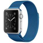 For Apple Watch Series 7 45mm / 6 & SE & 5 & 4 44mm / 3 & 2 & 1 42mm Milanese Loop Magnetic Stainless Steel Watch Band(Porcelain Blue)