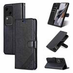 For vivo S18 AZNS Sheepskin Texture Flip Leather Phone Case(Black)