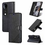For vivo S19 AZNS Sheepskin Texture Flip Leather Phone Case(Black)