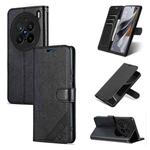 For vivo X200 Pro AZNS Sheepskin Texture Flip Leather Phone Case(Black)