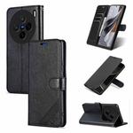 For vivo X200 AZNS Sheepskin Texture Flip Leather Phone Case(Black)