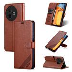 For vivo Y300i 5G / Y39 5G Global AZNS Sheepskin Texture Flip Leather Phone Case(Brown)