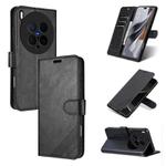 For vivo X200 Ultra AZNS Sheepskin Texture Flip Leather Phone Case(Black)