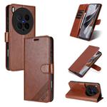 For vivo X200 Ultra AZNS Sheepskin Texture Flip Leather Phone Case(Brown)