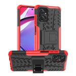 For Motorola Moto G Power 5G 2023 Tire Texture TPU + PC Phone Case with Holder(Red)
