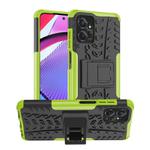 For Motorola Moto G Power 5G 2023 Tire Texture TPU + PC Phone Case with Holder(Green)