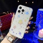 For iPhone 14 Pro Max Little Star Series Glitter Powder TPU Phone Case(Pentangle)