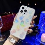 For iPhone 13 Little Star Series Glitter Powder TPU Phone Case(Little Rabbit)