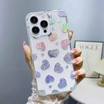 For iPhone 13 Pro Little Star Series Glitter Powder TPU Phone Case(Love Heart)